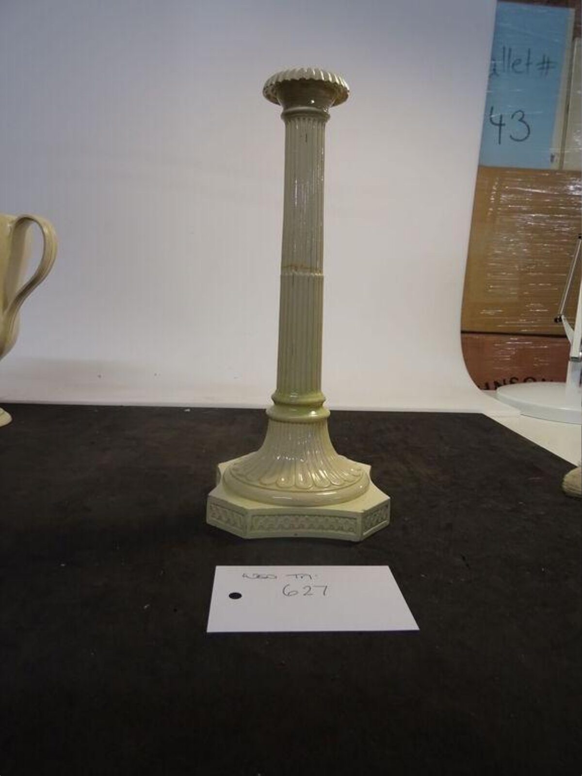 Vintage Ceramic Column Candlestick