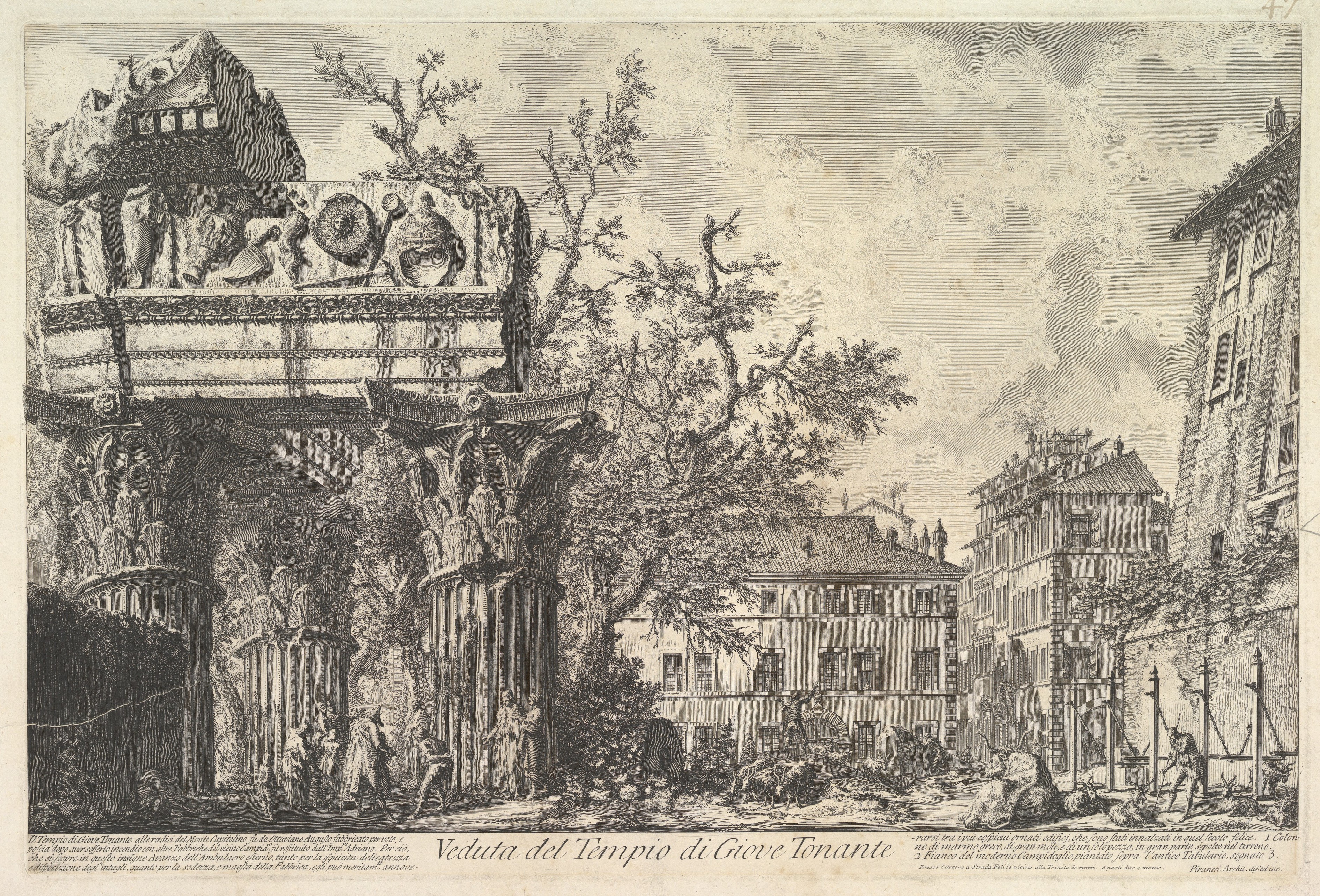 View of Temple of Giove Tonante