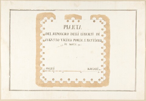 Hand-drawn Roman Tomb Plan