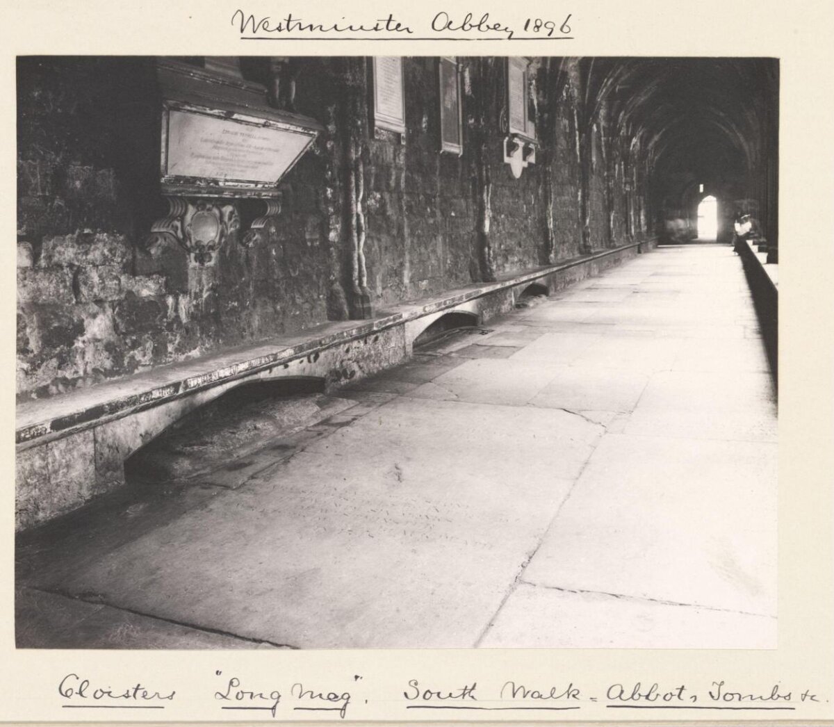 1896 Westminster Abbey Cloisters