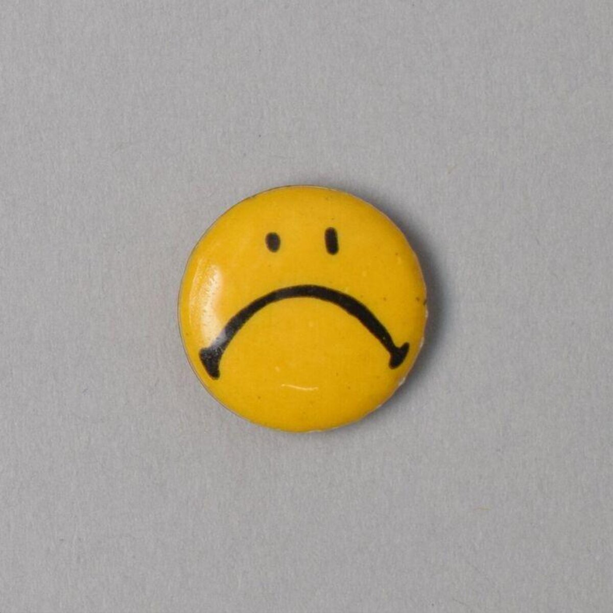 Yellow Sad Face Pin
