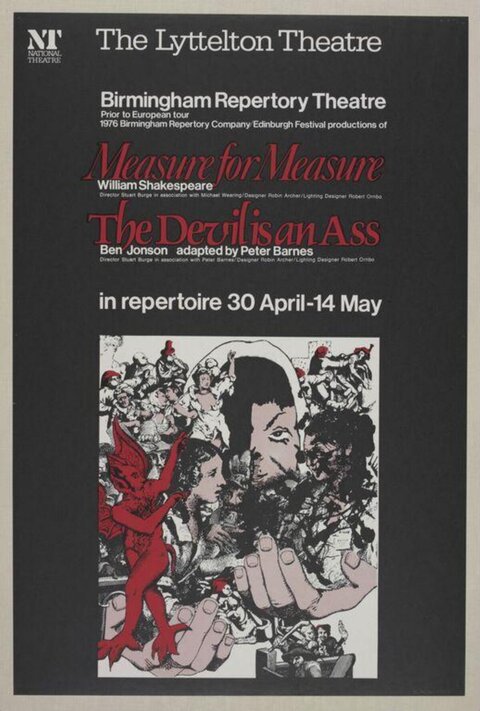 1976 Lyttelton Theatre Play Poster