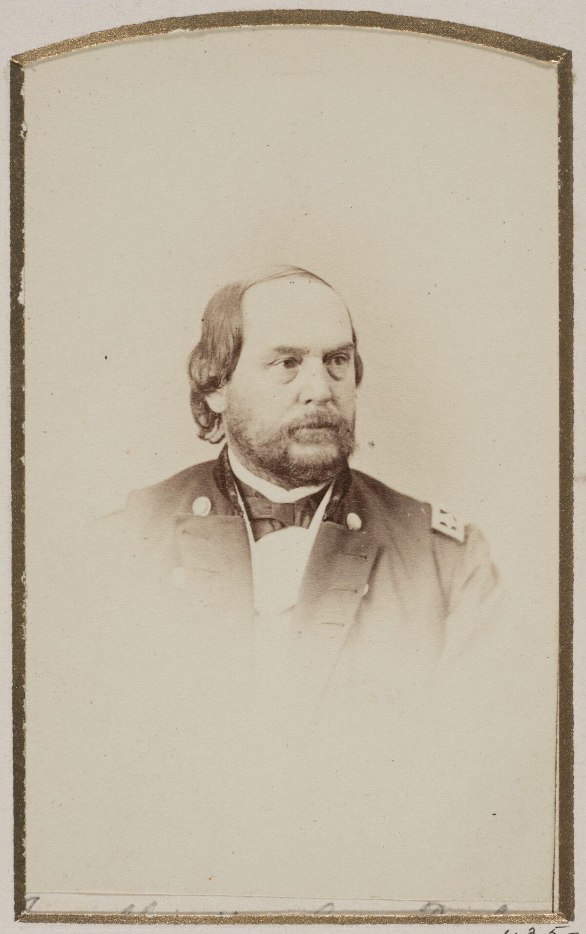 Vintage Military Officer Bust Portrait