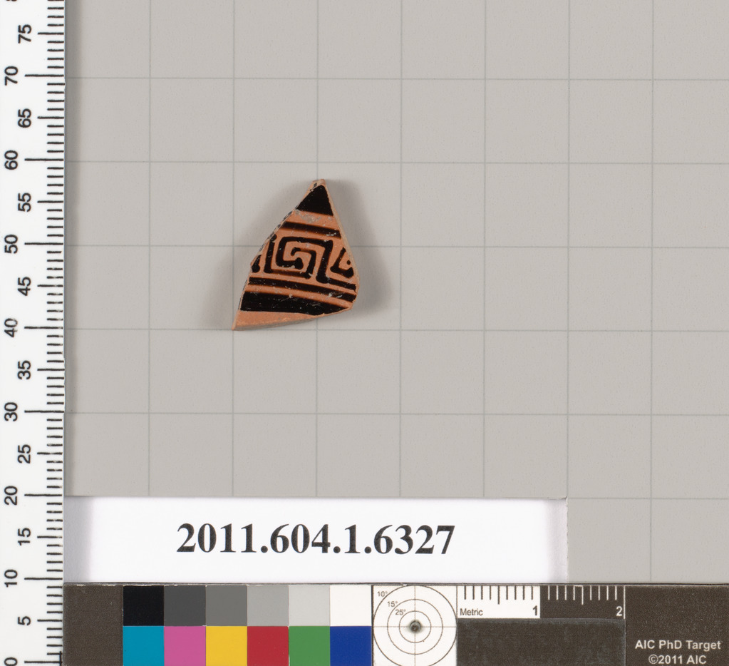 Ancient Decorated Pottery Fragment