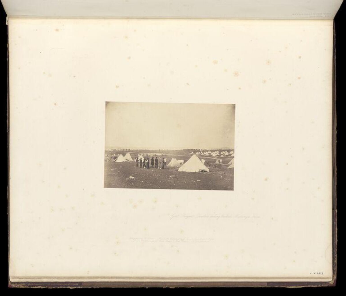 Vintage Military Encampment Photo