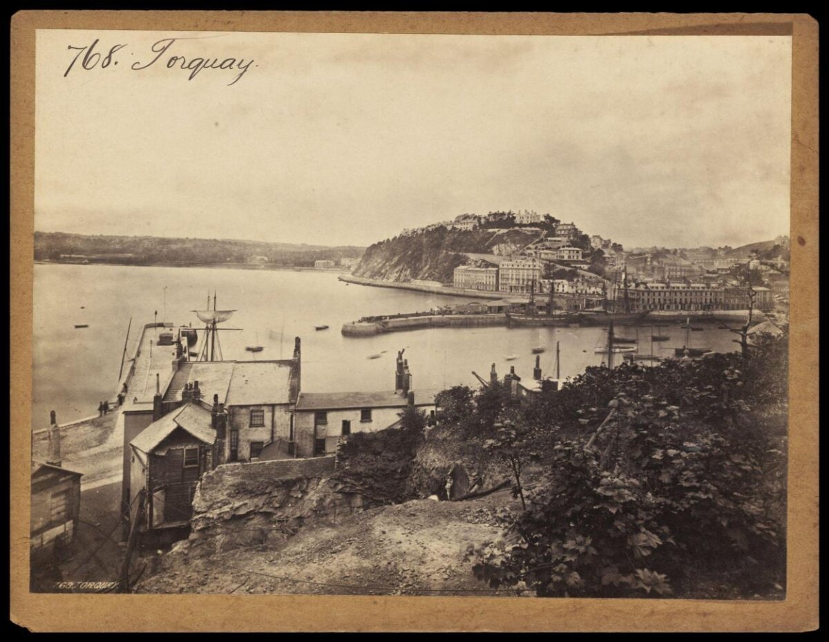 Vintage Torquay Harbor View