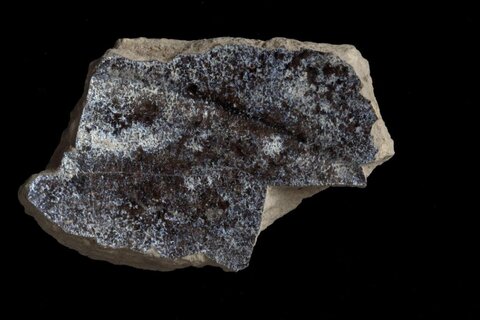 Cut Chromite Ore Rock Sample