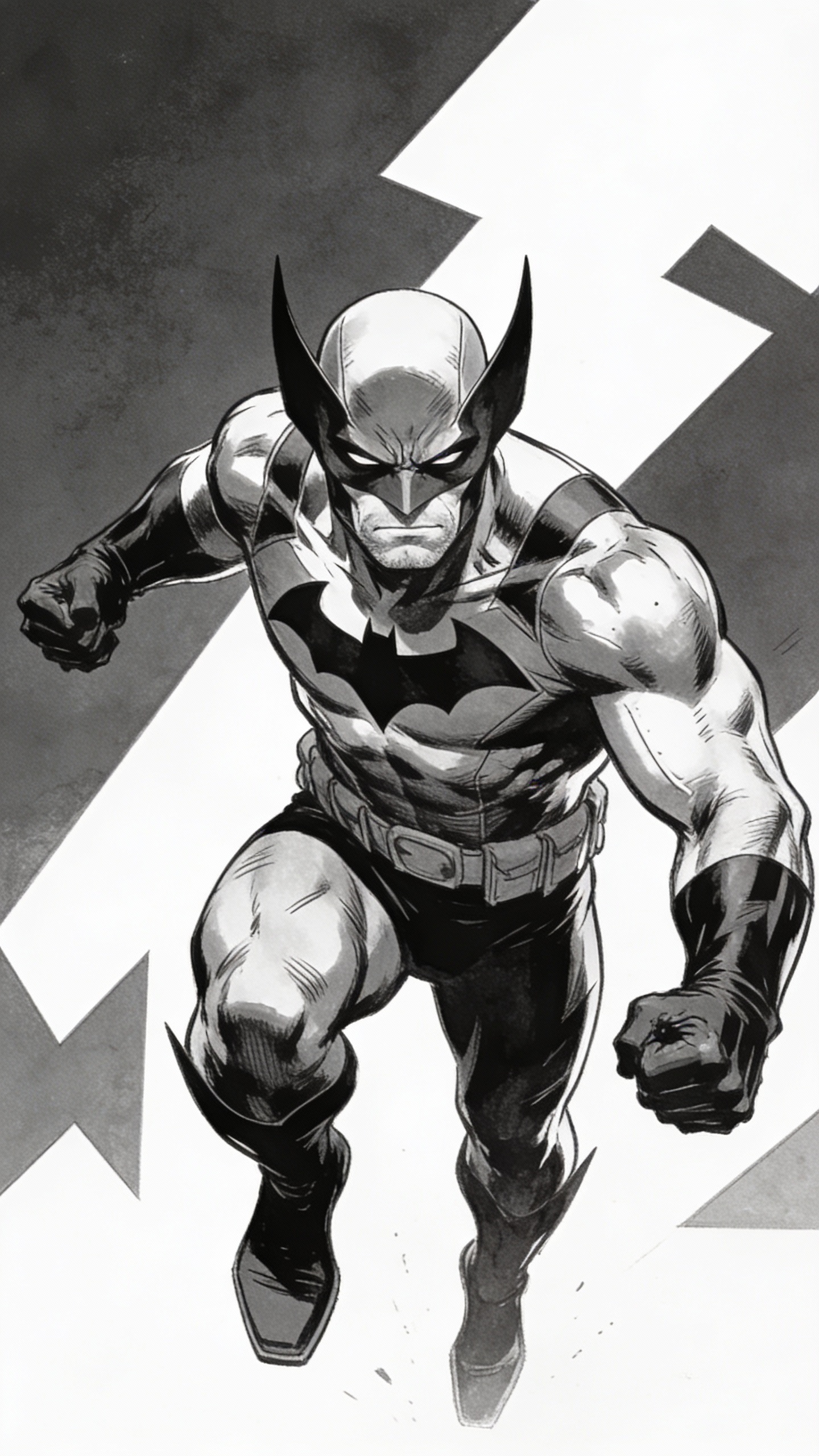 Batman Wolverine Fusion Comic Art
