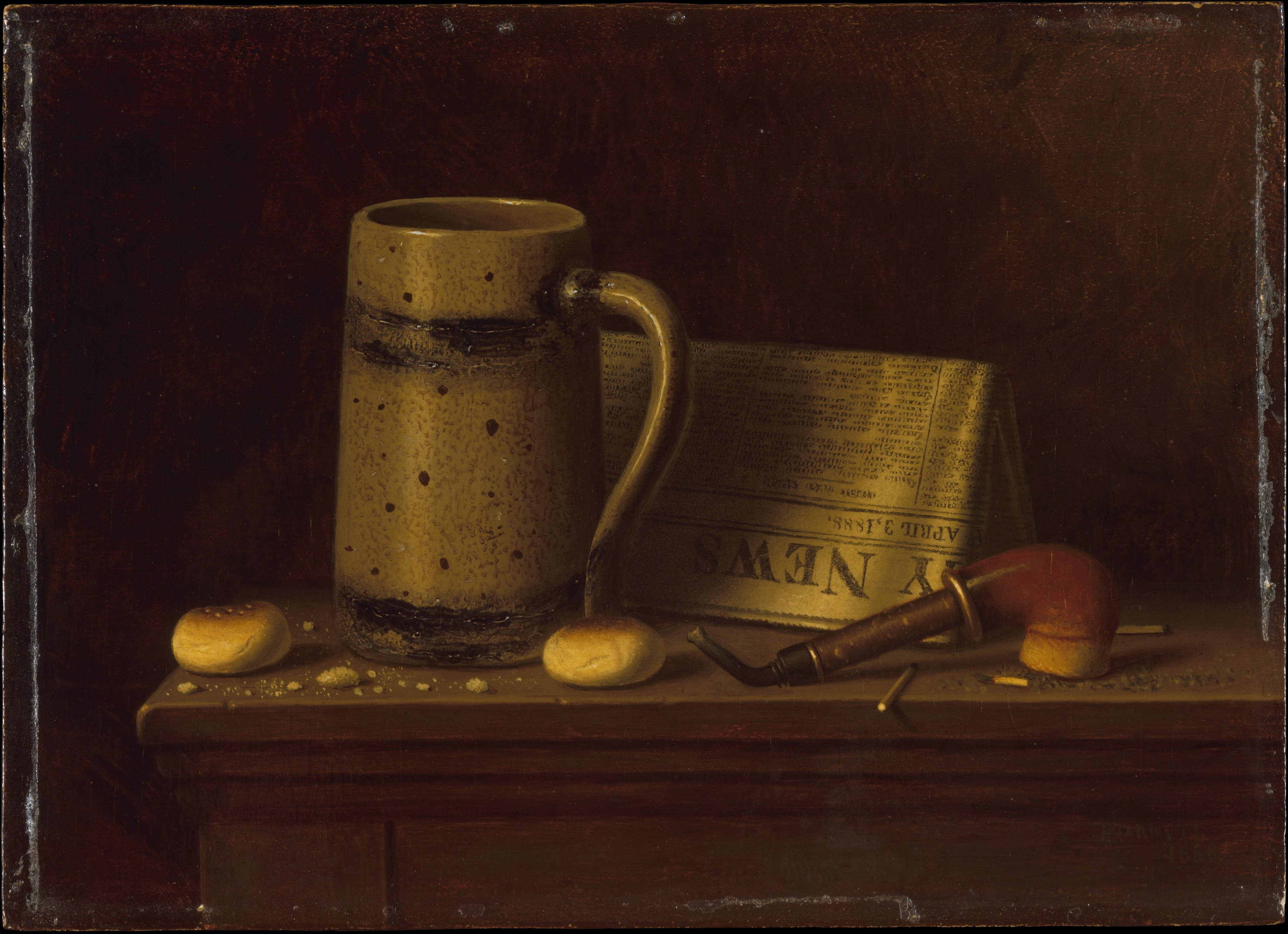 Still Life with Mug and Pipe
