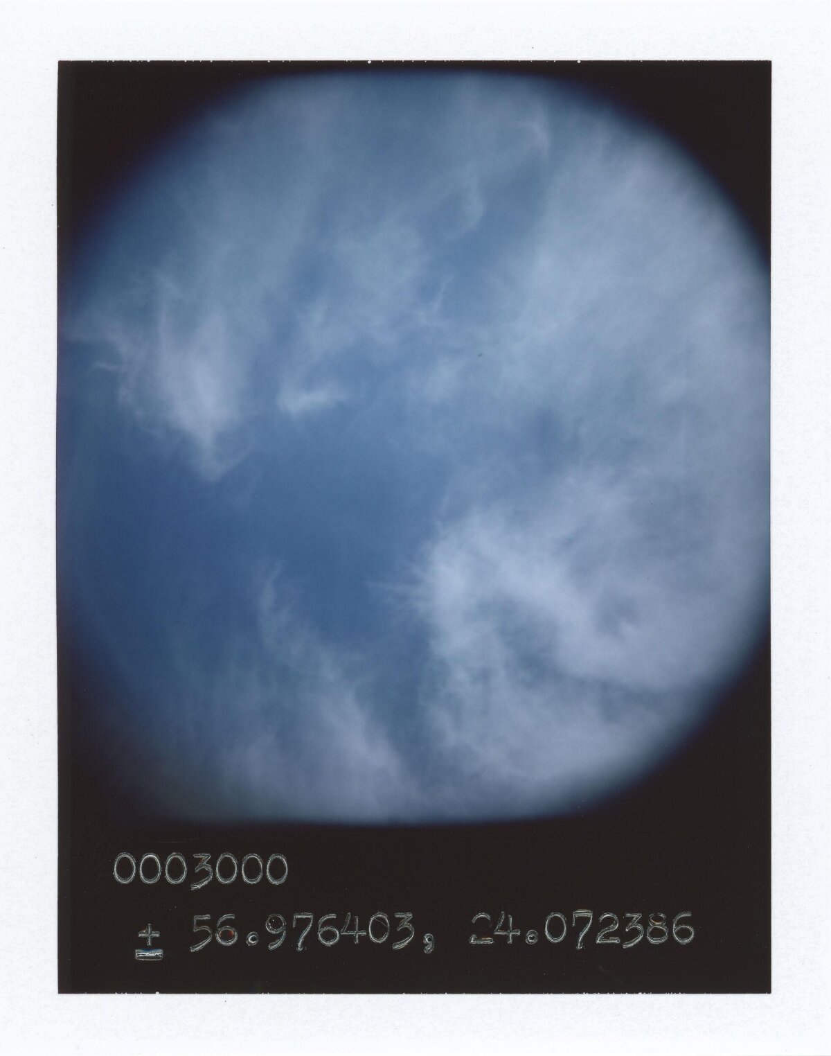 Circular Framed Cloudy Sky