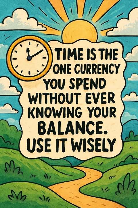 Time Management Motivational Quote Poster