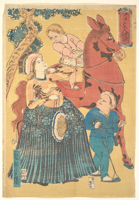Ukiyo-e French Family Outing