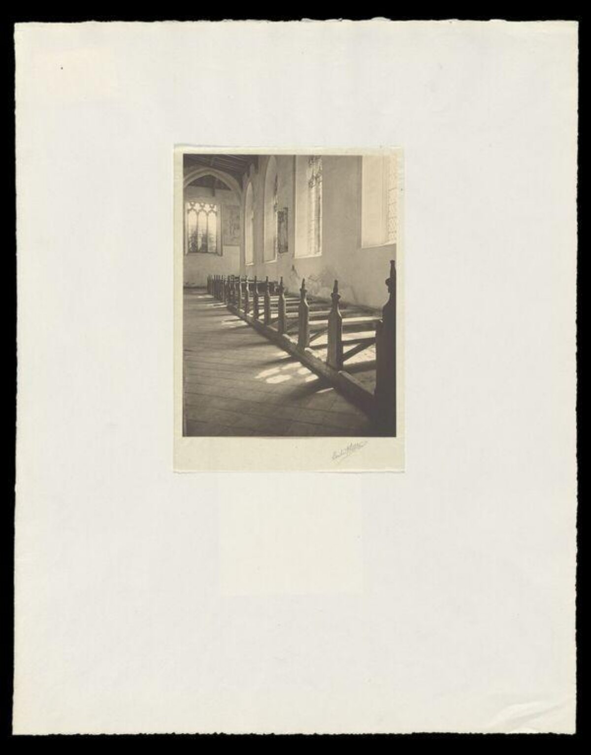 Vintage Church Aisle Interior