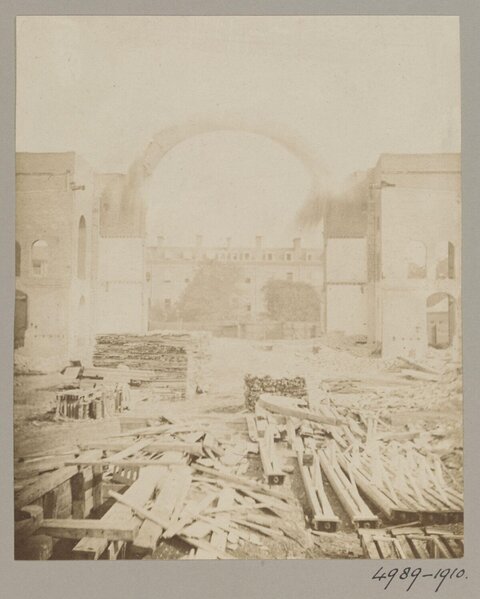 Vintage Demolished Building Ruins