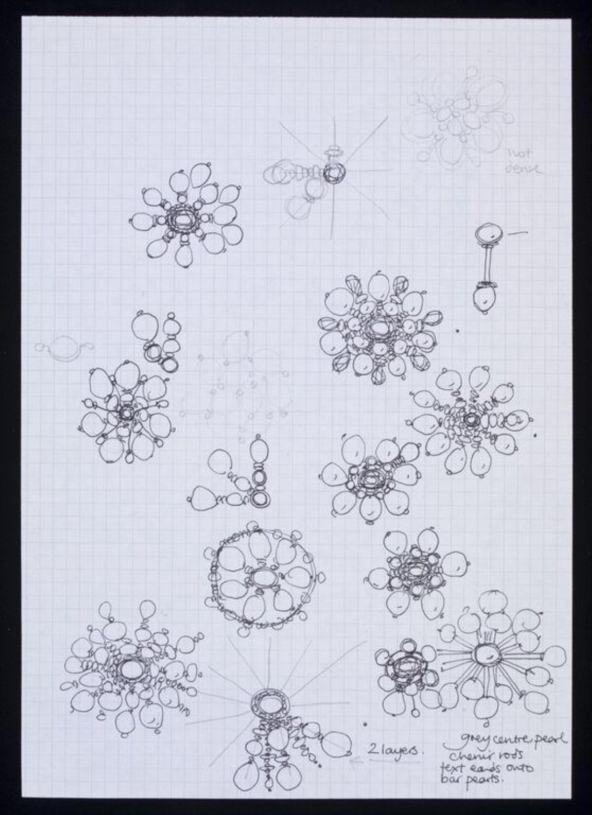 Jewelry Brooch Design Sketches