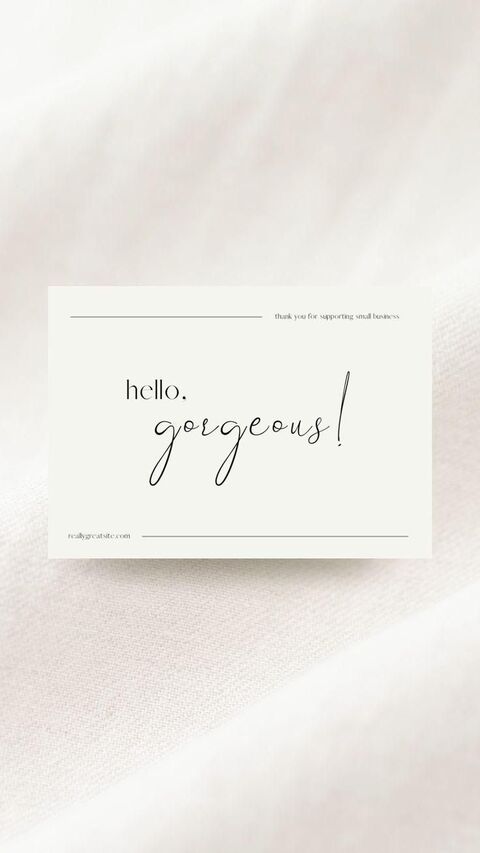 Minimalist Small Business Greeting Card