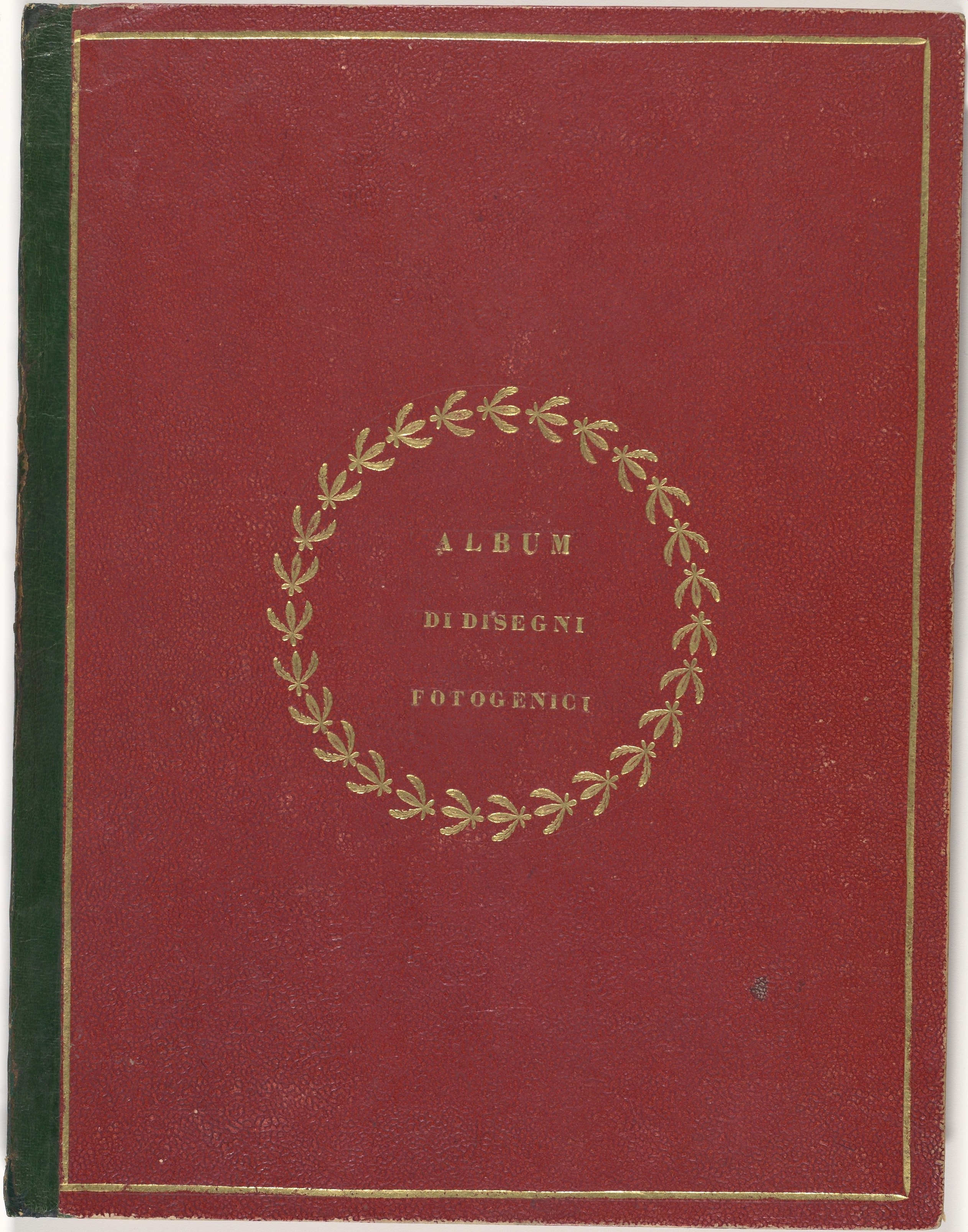Antique Italian Photogenic Album Cover