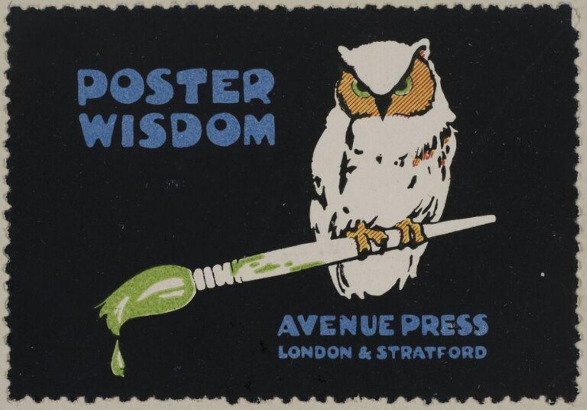 Poster Wisdom Avenue Press Advertisement