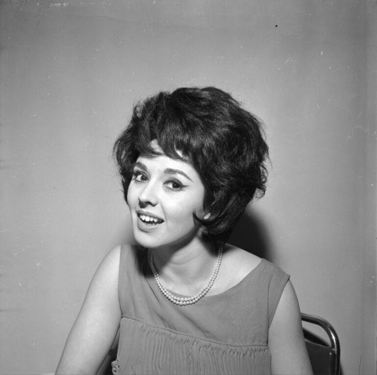 Vintage Portrait of Smiling Woman