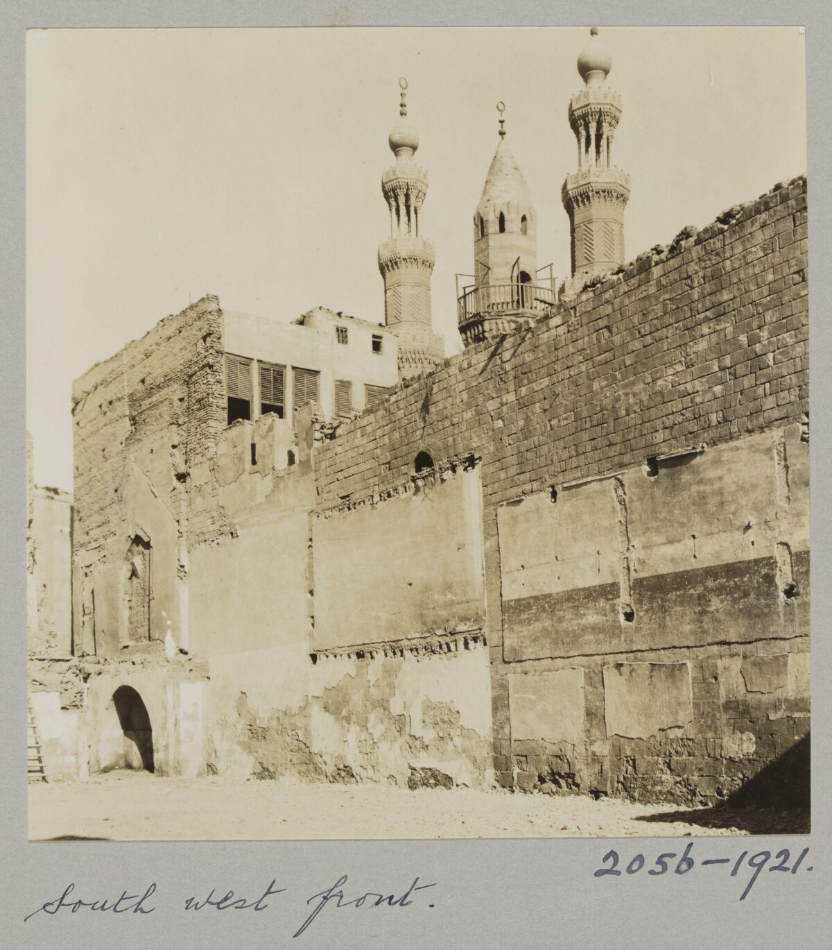 Southwest Front of Historic Ruins