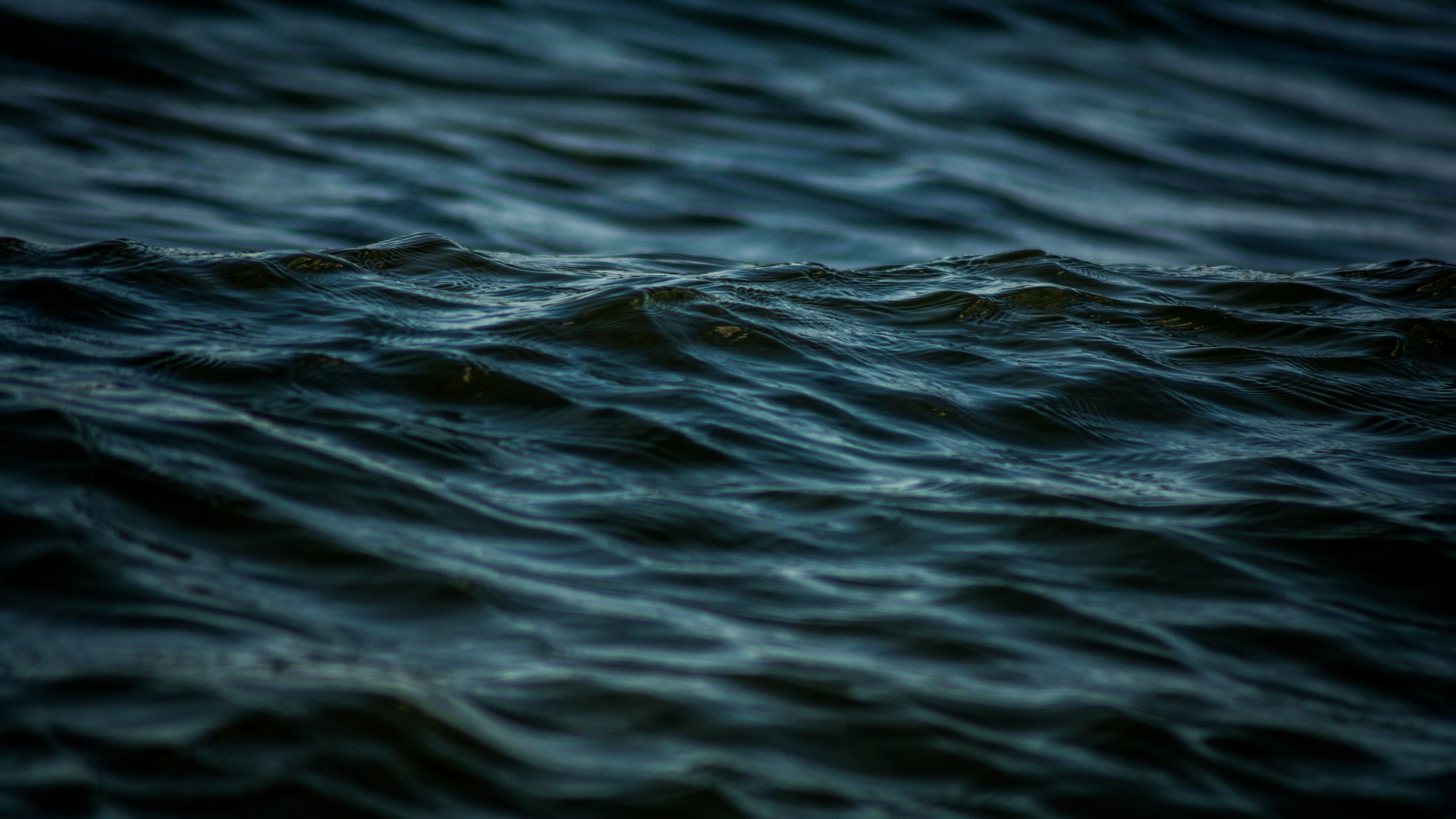 Close-up of Dark Water Ripples