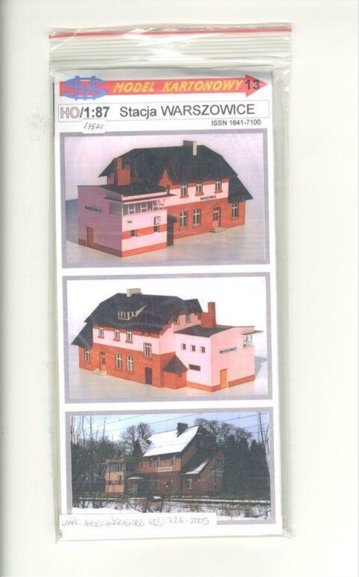 Warszowice Station Card Model Kit