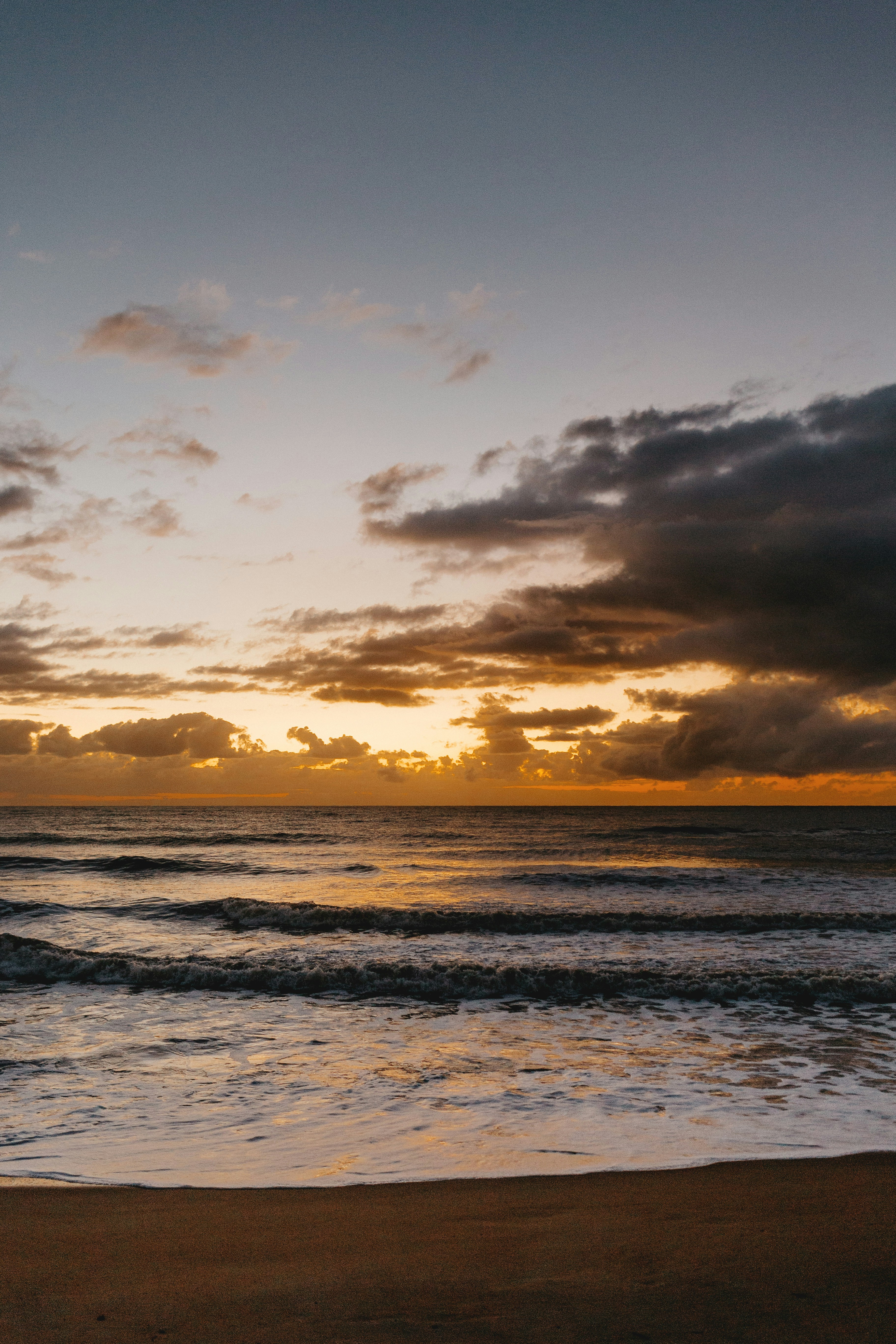 Coastal Beach Sunset View