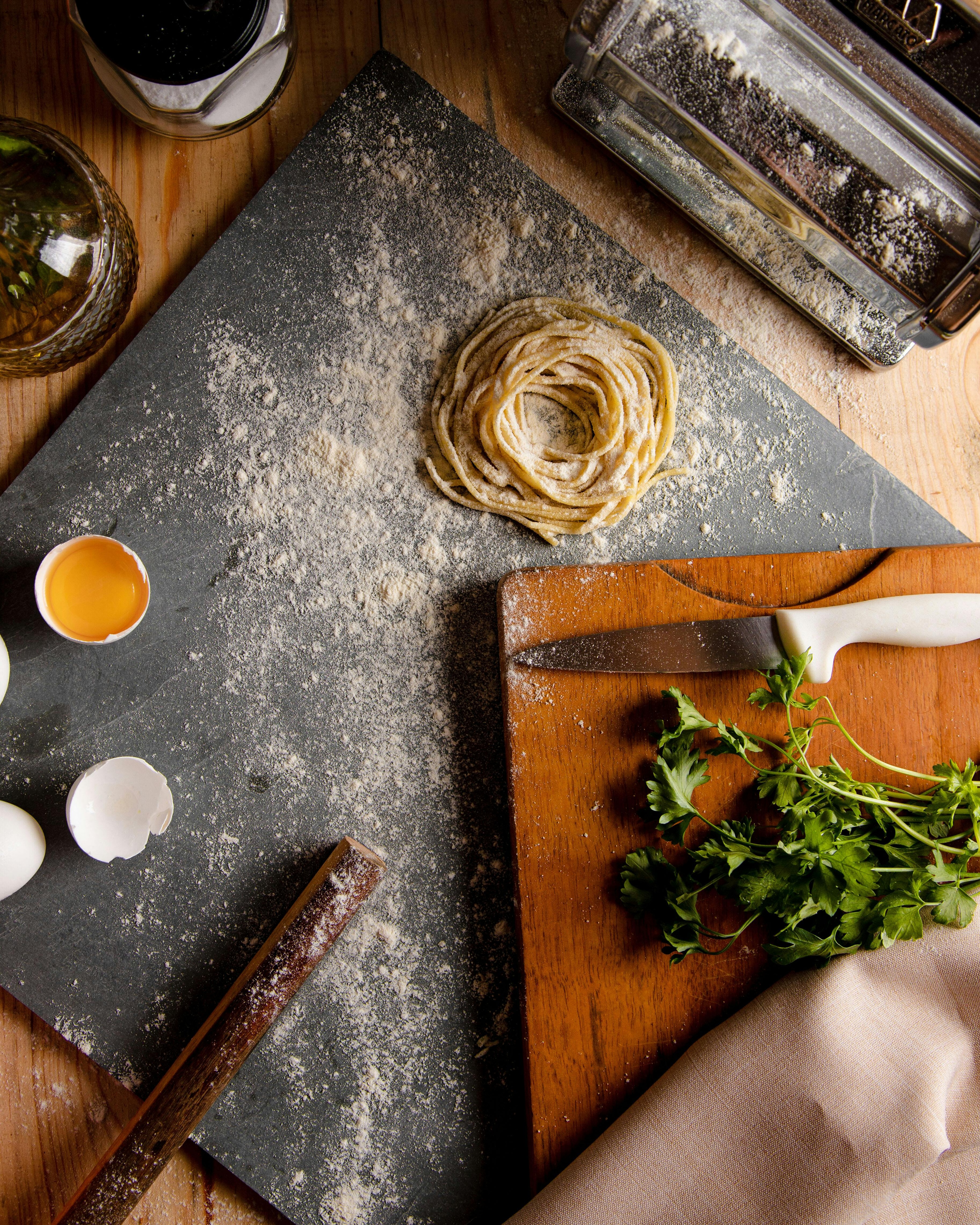 Fresh Homemade Pasta Preparation