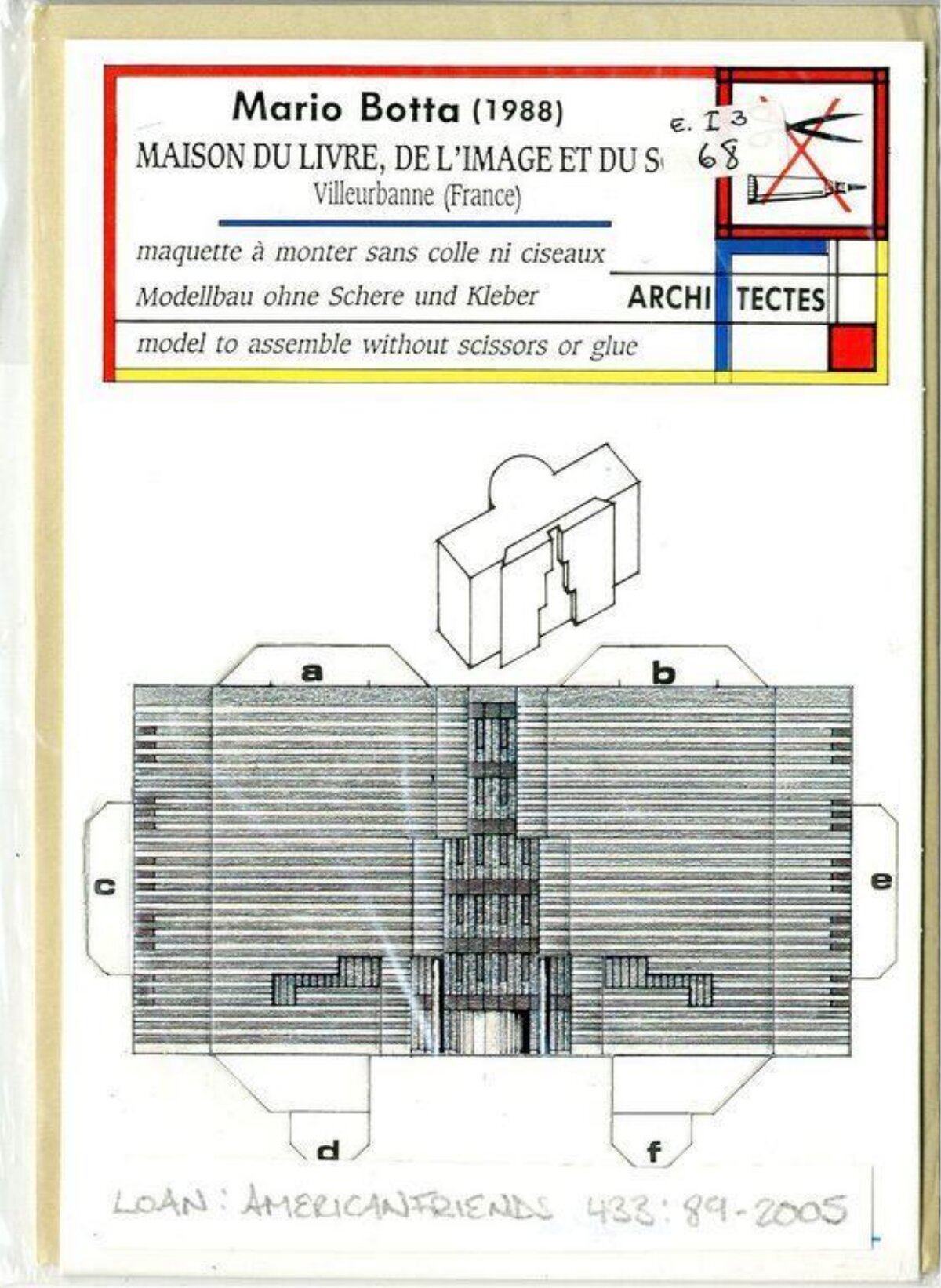 Mario Botta Architecture Paper Model