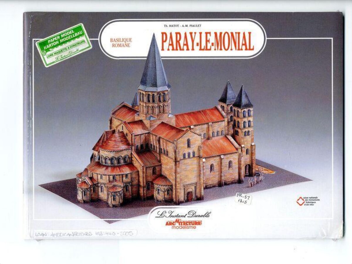 Paray-le-Monial Basilica Paper Model Kit