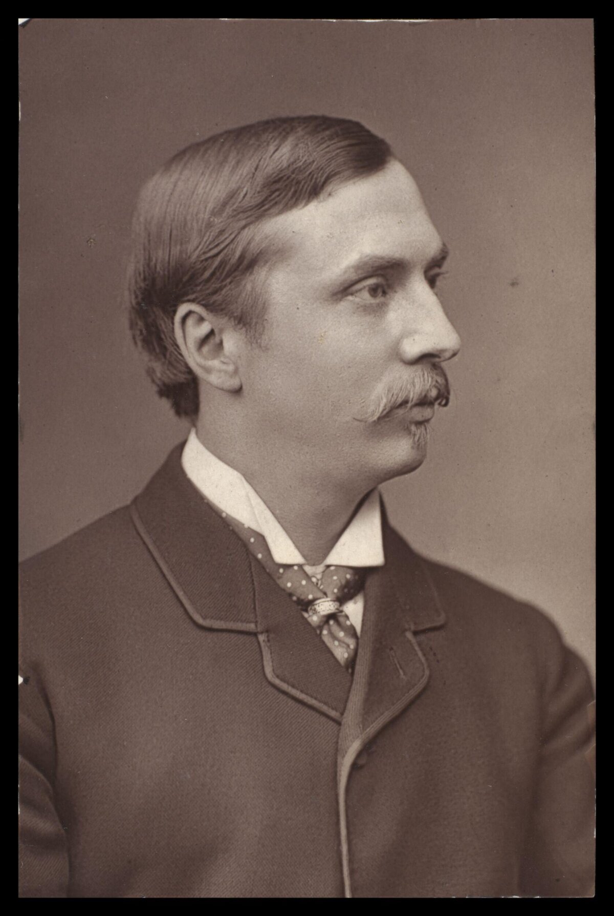 Vintage Profile Portrait of a Gentleman