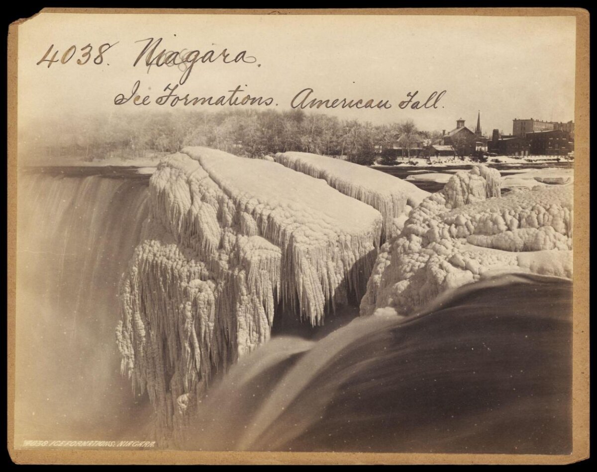 Niagara American Falls Winter Ice Formations