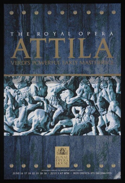 Royal Opera Attila Performance Poster