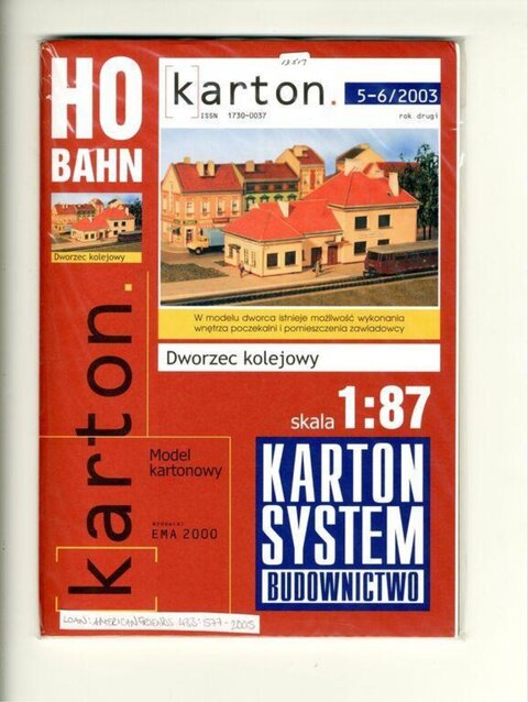 Cardboard Railway Station Model Kit Cover