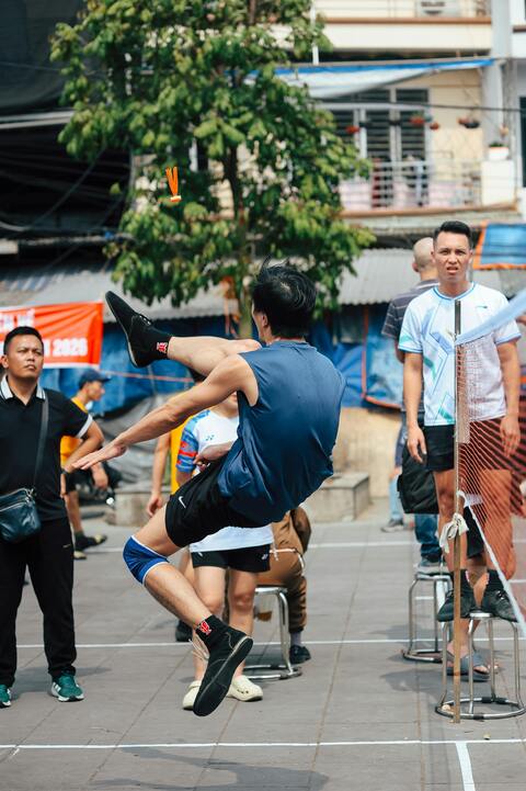 Outdoor Sepak Takraw Match