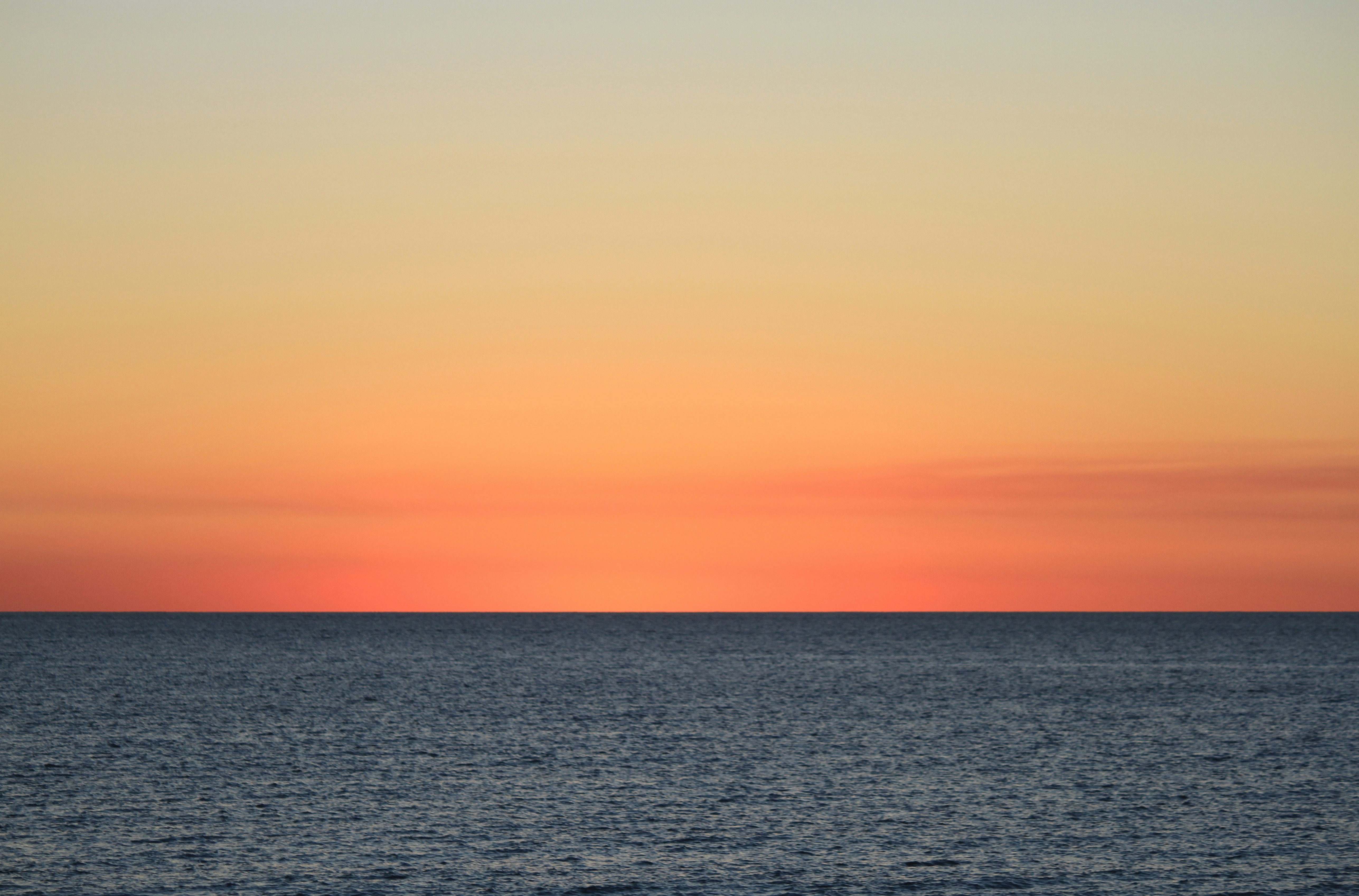 Sunset Over Open Sea