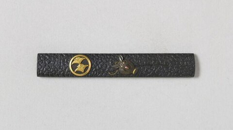 Inlaid Japanese Sword Kozuka