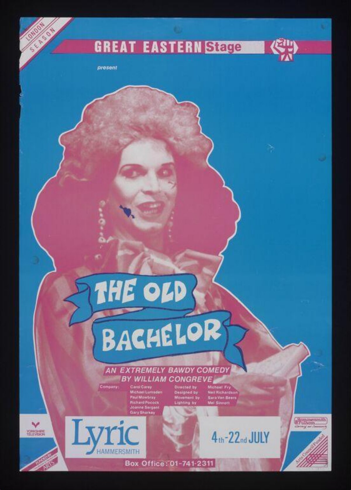 The Old Bachelor Play Poster