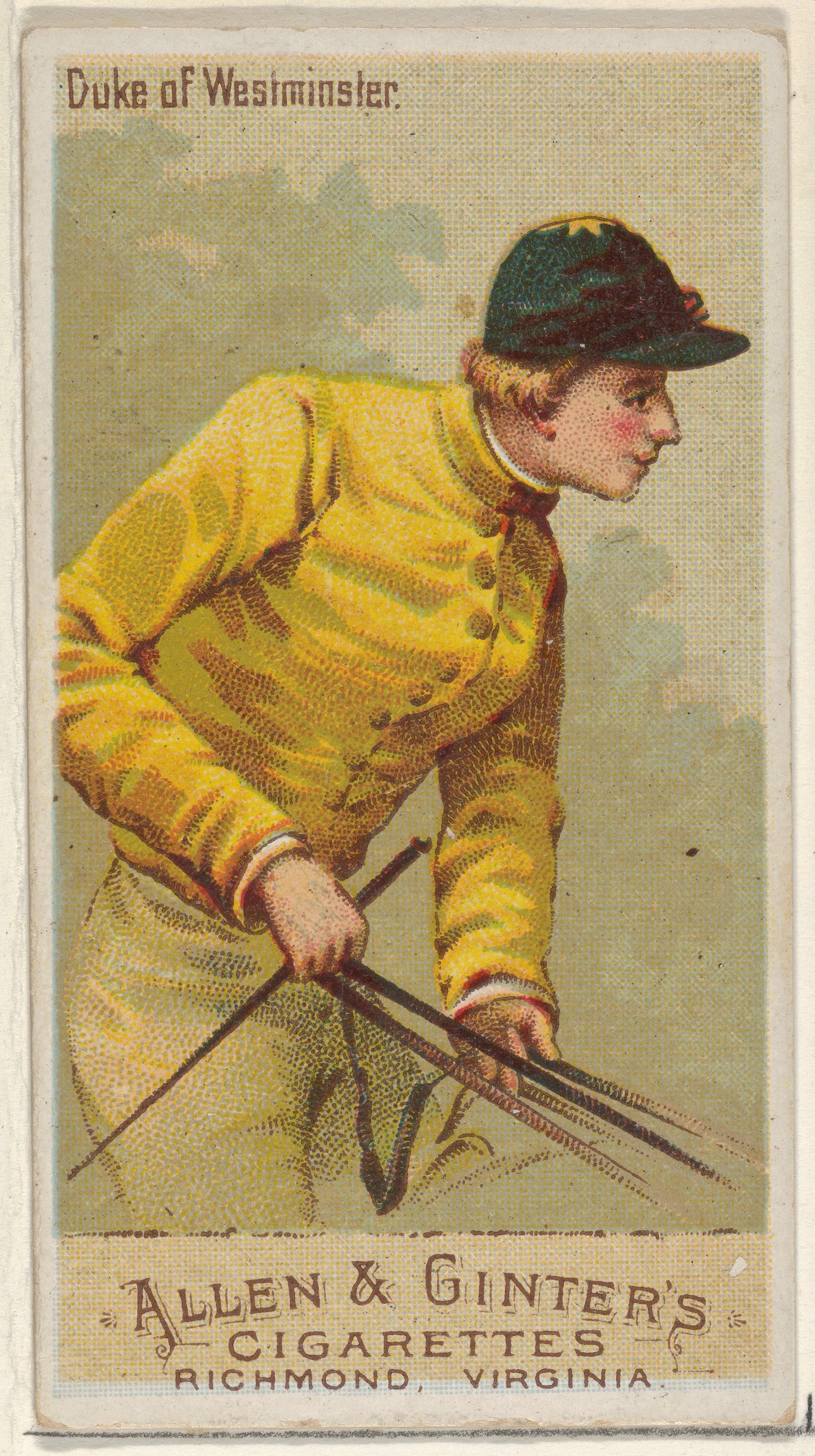 Duke of Westminster Jockey Cigarette Card