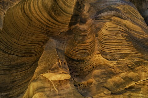Wavy Layered Sandstone Formation