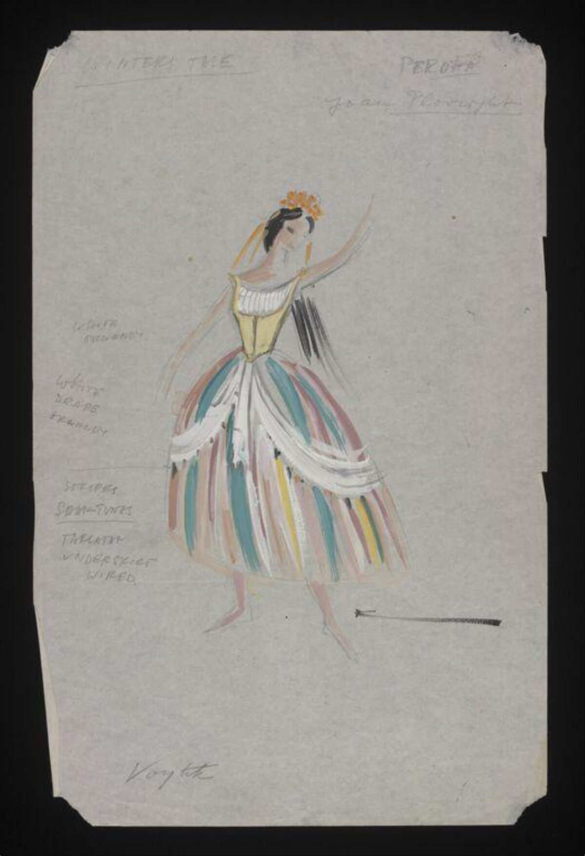 Ballerina Costume Design Sketch