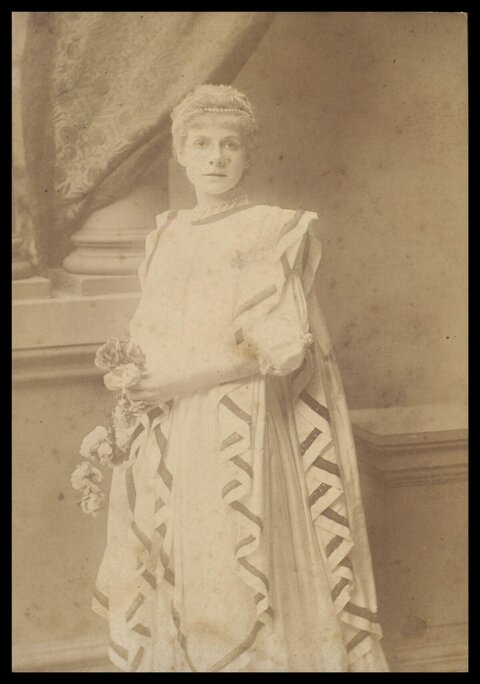 Vintage Studio Portrait of Victorian Woman