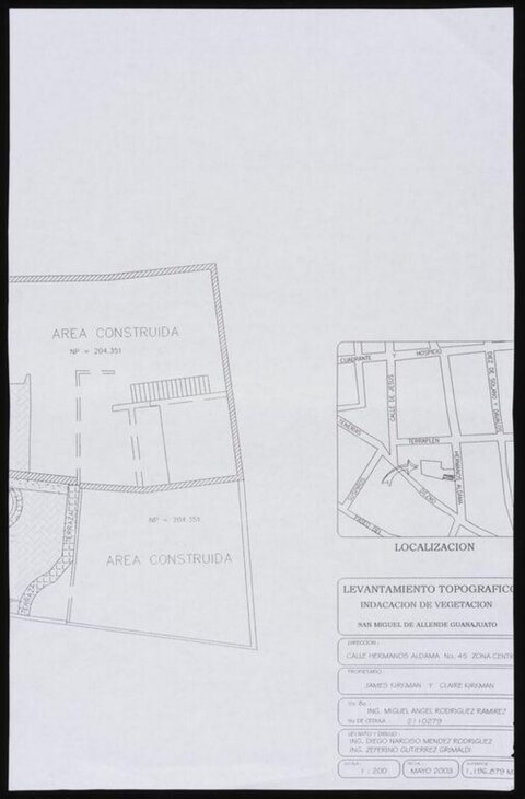 Property Topographic Survey Plan