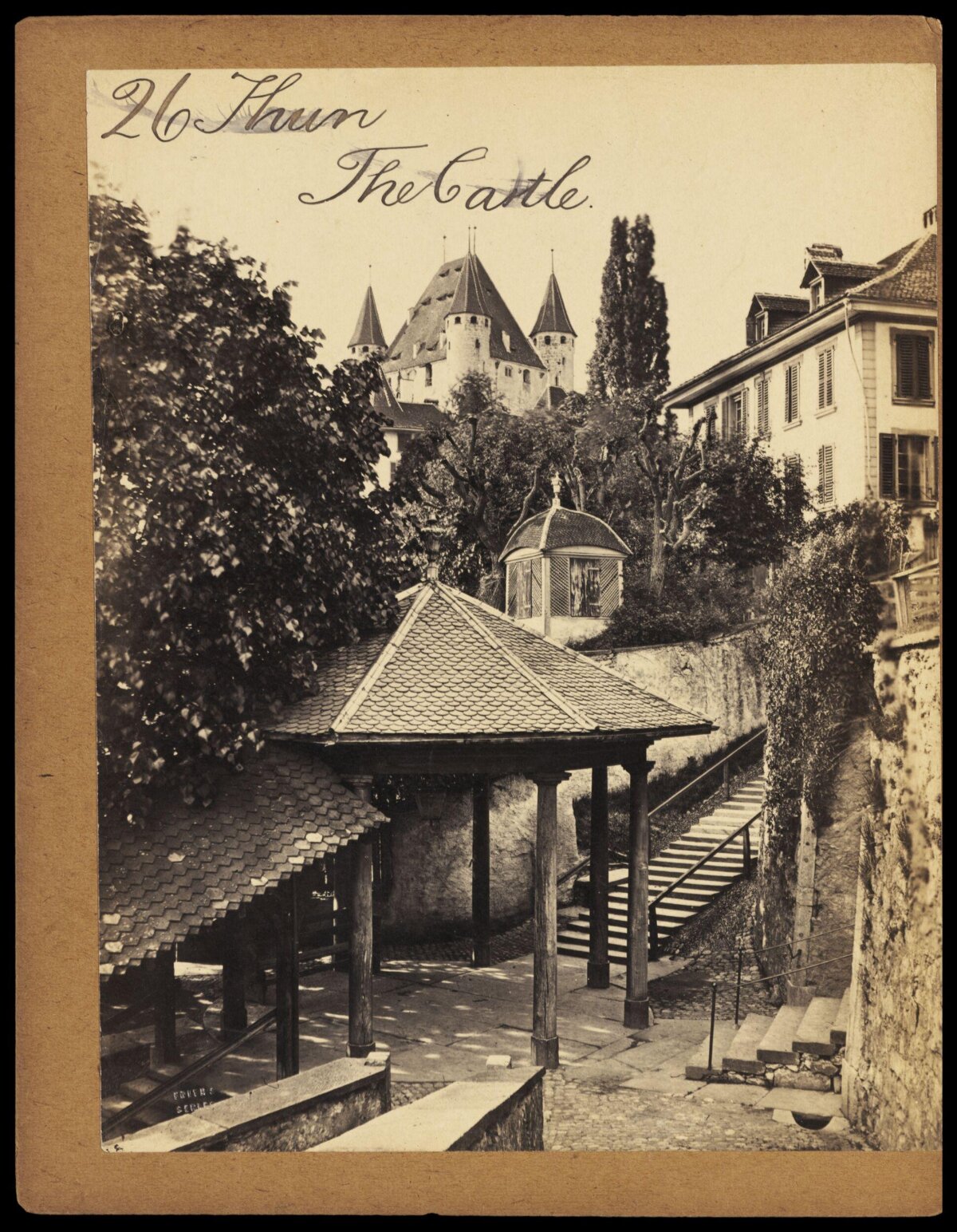 Vintage View of Thun Castle