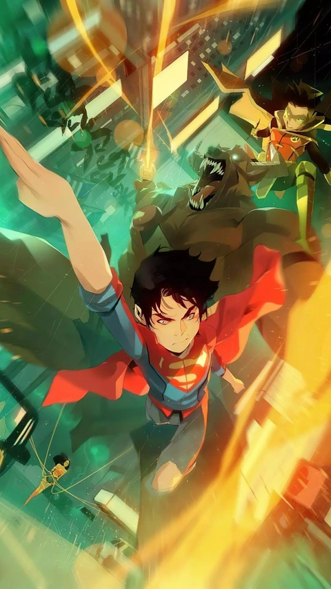 Superboy and Teen Heroes in Action