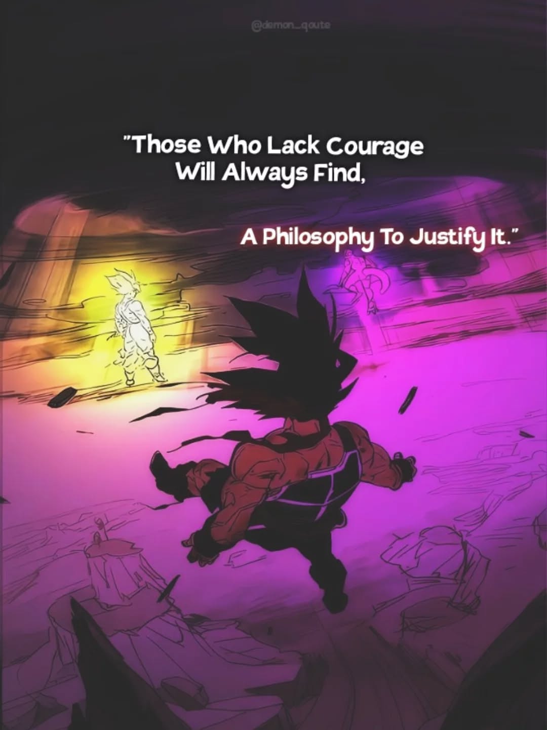 Dragon Ball Motivational Quote Art