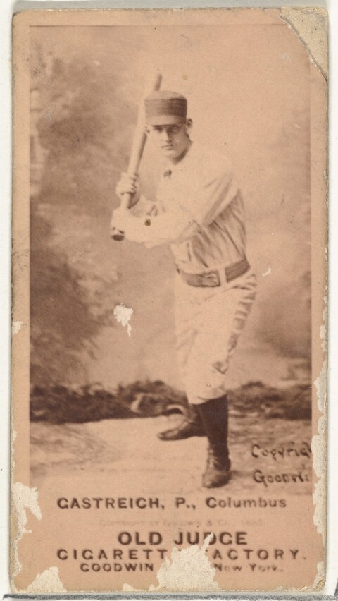 Antique Old Judge Baseball Cigarette Card