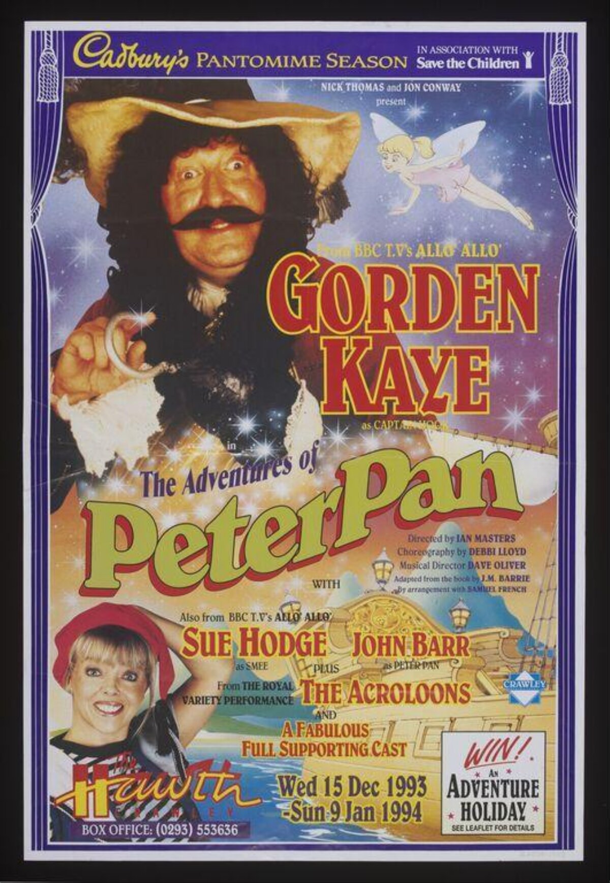1993 Peter Pan Pantomime Poster