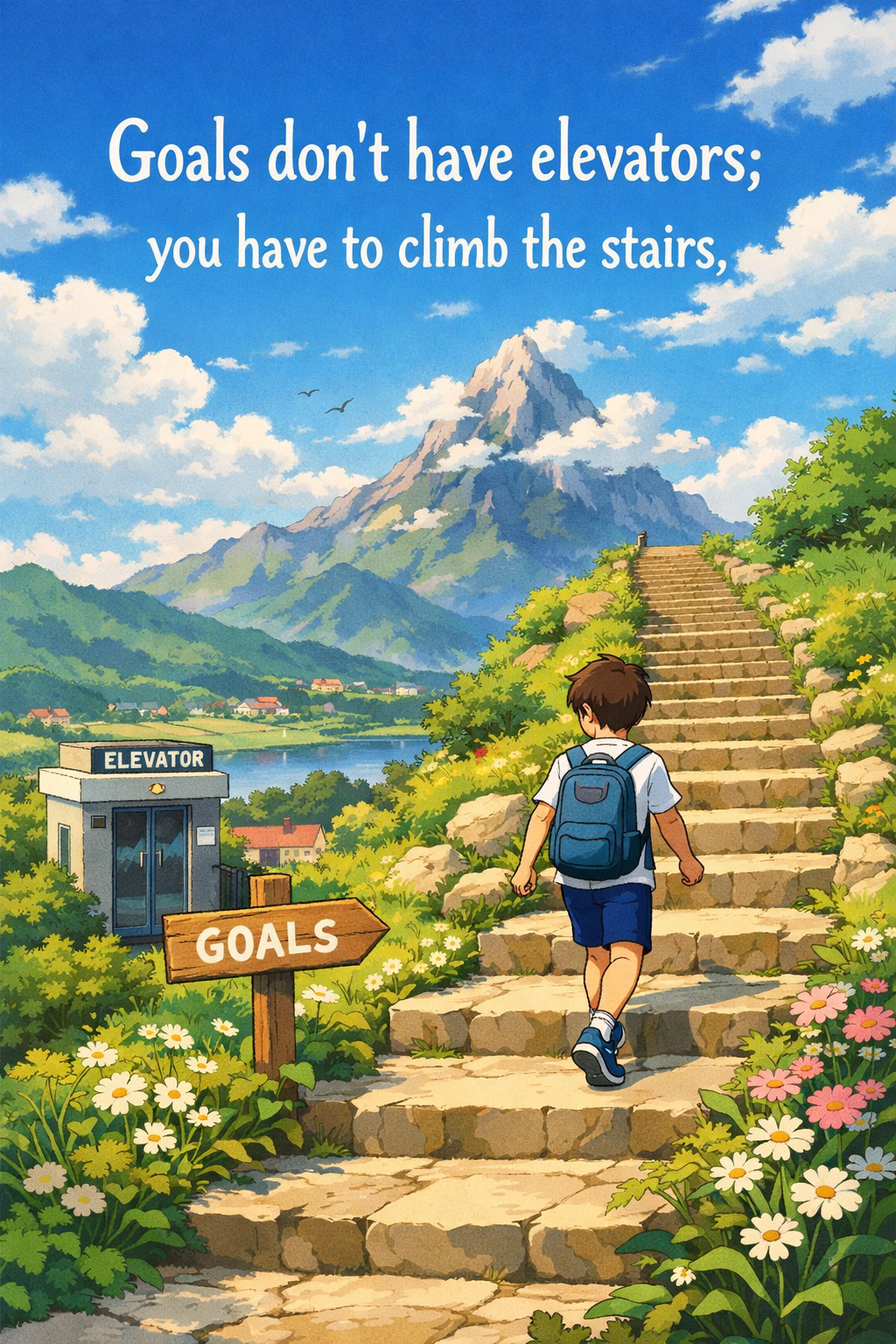 Climb Stairs To Reach Goals