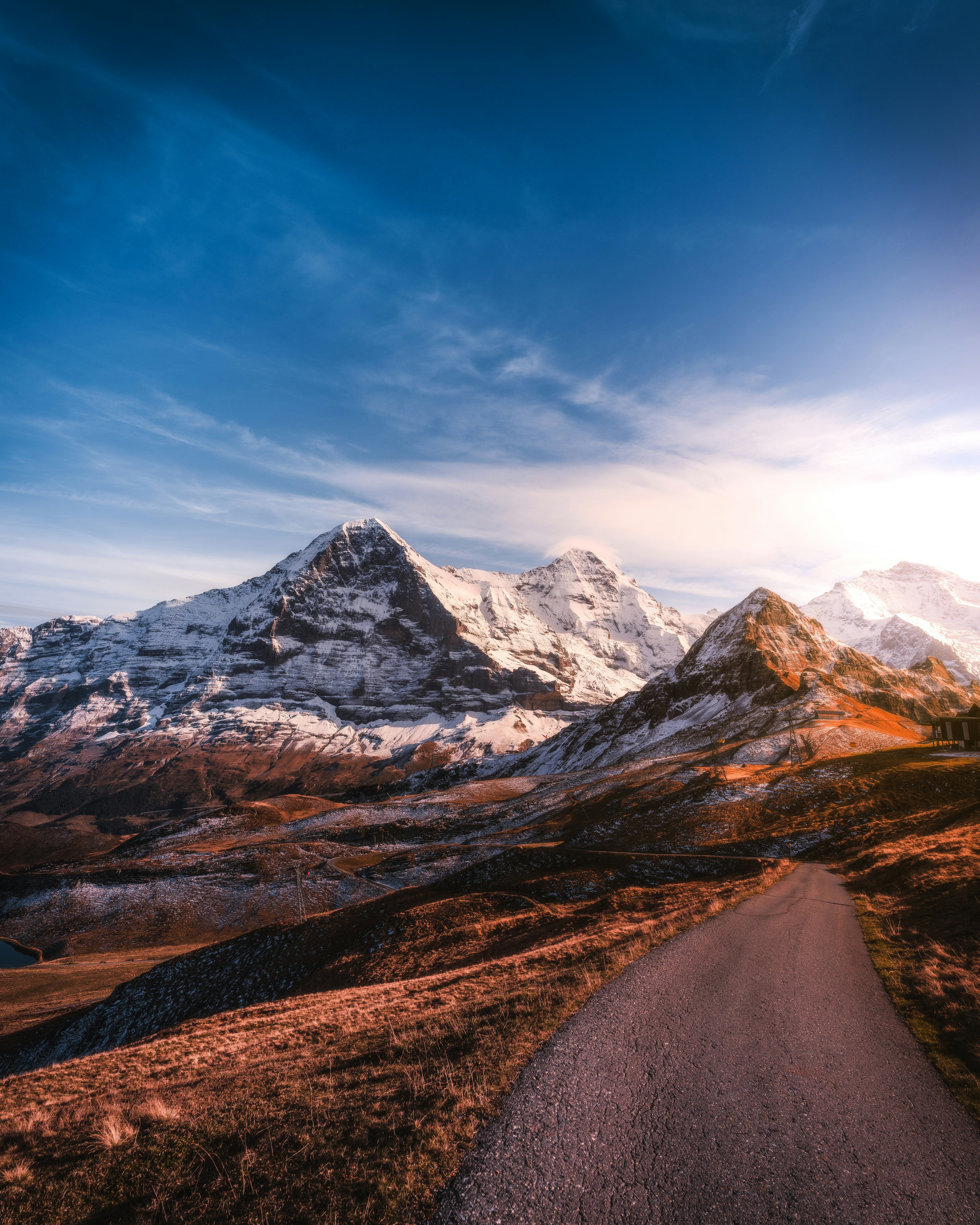 Road Leading to Snow Mountains